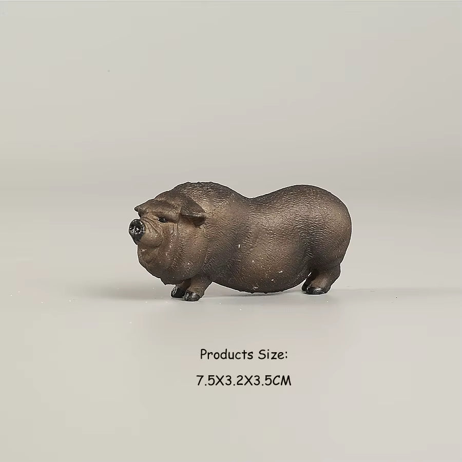 Simulated Wild Boar Pig Model Farm Animal Pig Family Set Figurines Action Figure Educational Toys for Kids Home Decor