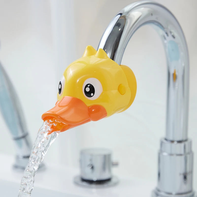 Children Cartoon Faucet Extender Bath Toys Kids Hand Washing in Bathroom Sink Accessories Baby Toys for Bathroom Water-Saving