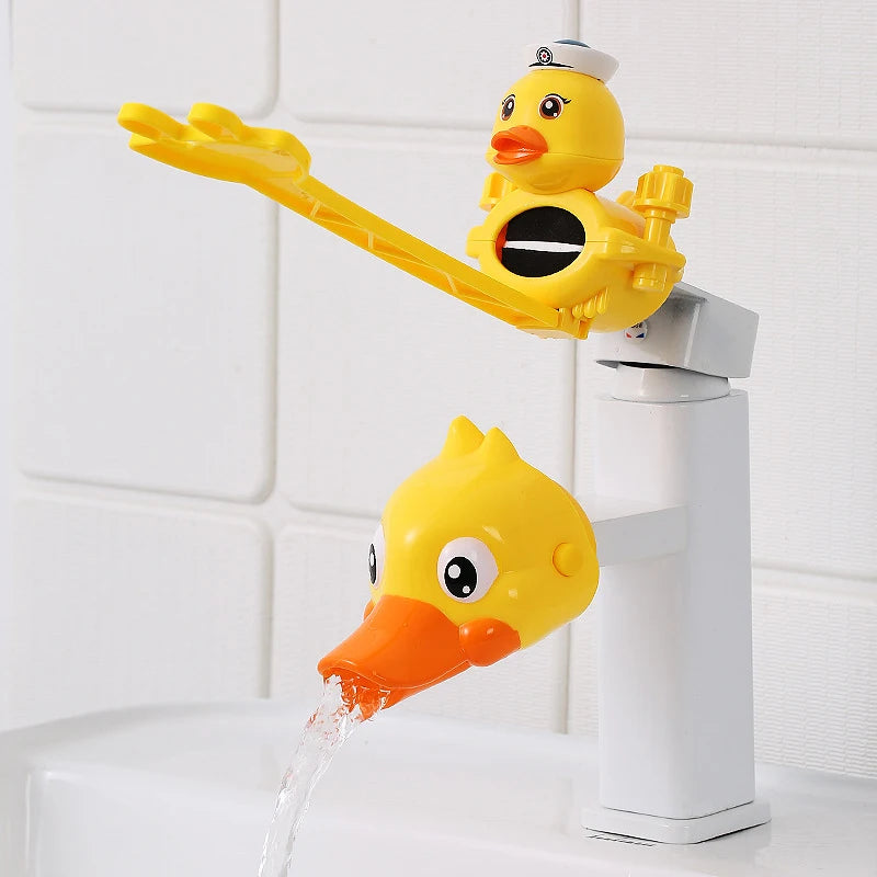 Children Cartoon Faucet Extender Bath Toys Kids Hand Washing in Bathroom Sink Accessories Baby Toys for Bathroom Water-Saving
