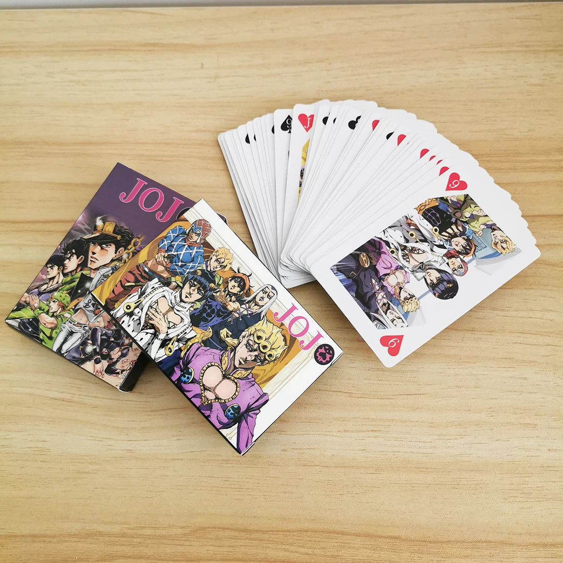 Cosplay Board Game Cards Joseph Joestar Kujo Jotaro Josuke Hardcover Poker Toy Gift with Box