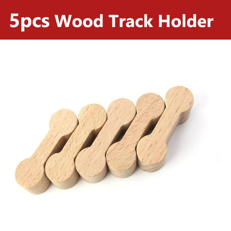 New Wooden Train Track Beech Wooden Railway Tracks Accessories Fit for All Brands Wood Tracks Educational Toys for Kids Gift
