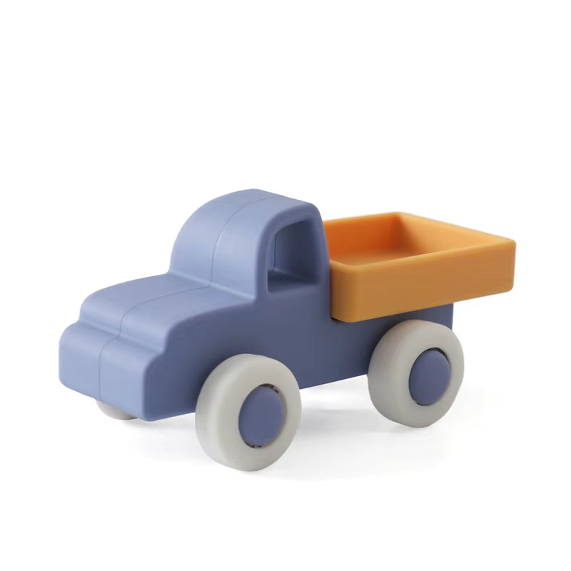 Baby Silicone Car Toys Montessori Baby Things Silicone Baby Teether Toy Car 0 12 Months Newborn Educational Toy Silicone Blocks