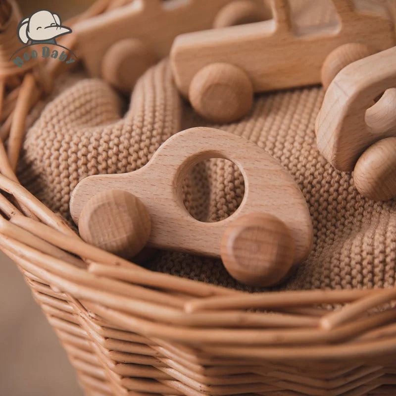 Wooden Child Block for Babies BPA Free Organic Beech Animal Shape Baby Toy Car Montessori Toys Brain Game Handmade Crafts Gifts
