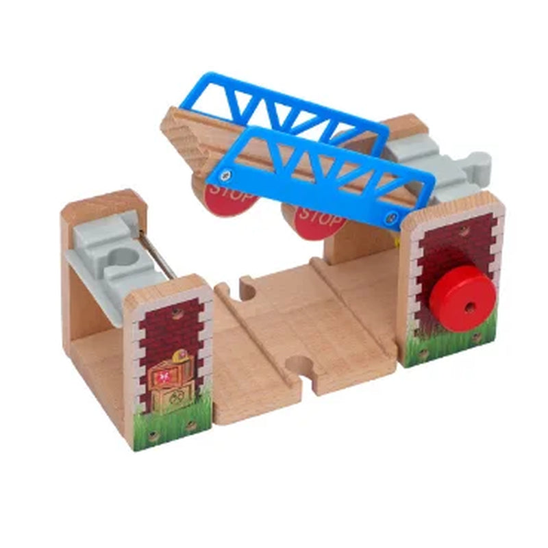 New Wooden Railway Train Track Set Accessoriess Train Station Tunnel Crane Fit All Brands Wood Tracks Educational Toys for Kids