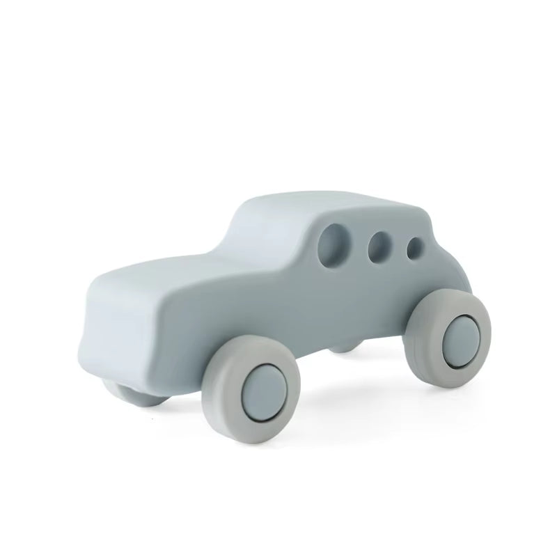 Baby Silicone Car Toys Montessori Baby Things Silicone Baby Teether Toy Car 0 12 Months Newborn Educational Toy Silicone Blocks