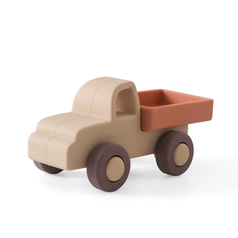 Baby Silicone Car Toys Montessori Baby Things Silicone Baby Teether Toy Car 0 12 Months Newborn Educational Toy Silicone Blocks