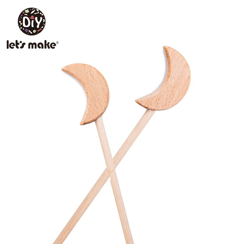 Wooden Star Wands Blank Natural Wood Magic Wands for DIY Crafts Princess Fairy Wand for Kids Party Favors Painting & Decorating