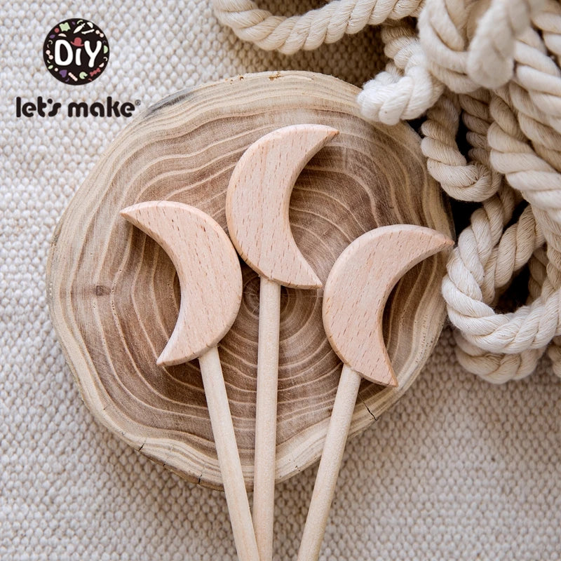 Wooden Star Wands Blank Natural Wood Magic Wands for DIY Crafts Princess Fairy Wand for Kids Party Favors Painting & Decorating