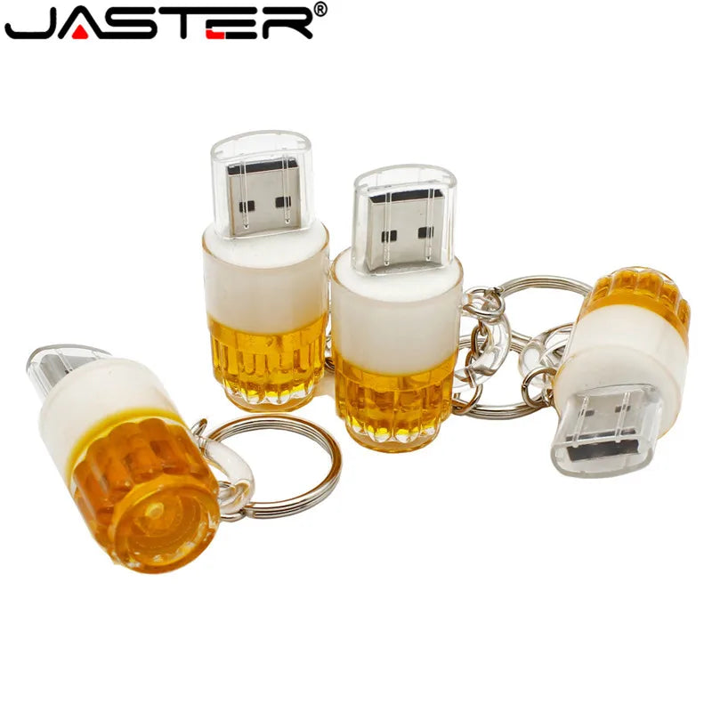 Special Beer Mug Model Usb Flash Drive Beer Glass Pendrive 8Gb 16Gb 32Gb 64Gb Memory Stick Pen Drive USB 2.0 Thumb Drive