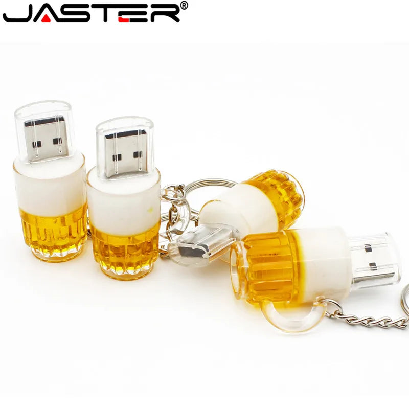 Special Beer Mug Model Usb Flash Drive Beer Glass Pendrive 8Gb 16Gb 32Gb 64Gb Memory Stick Pen Drive USB 2.0 Thumb Drive