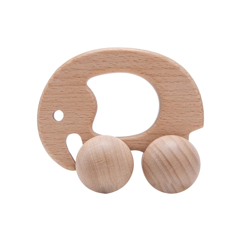 Wooden Child Block for Babies BPA Free Organic Beech Animal Shape Baby Toy Car Montessori Toys Brain Game Handmade Crafts Gifts