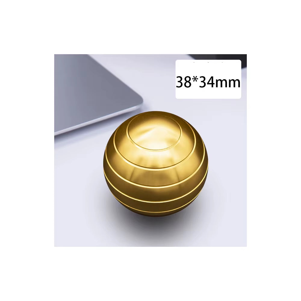 Adult Desktop Stress Relief Metal Toy Aluminum Alloy Decompression Hypnosis Rotary Gyro Fingertip Toy Kinetic round Spinner Gift