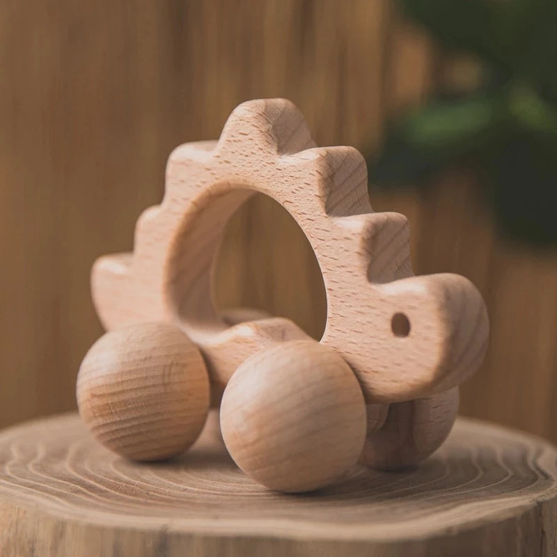Wooden Child Block for Babies BPA Free Organic Beech Animal Shape Baby Toy Car Montessori Toys Brain Game Handmade Crafts Gifts