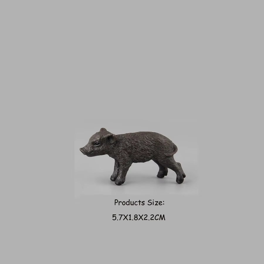 Simulated Wild Boar Pig Model Farm Animal Pig Family Set Figurines Action Figure Educational Toys for Kids Home Decor