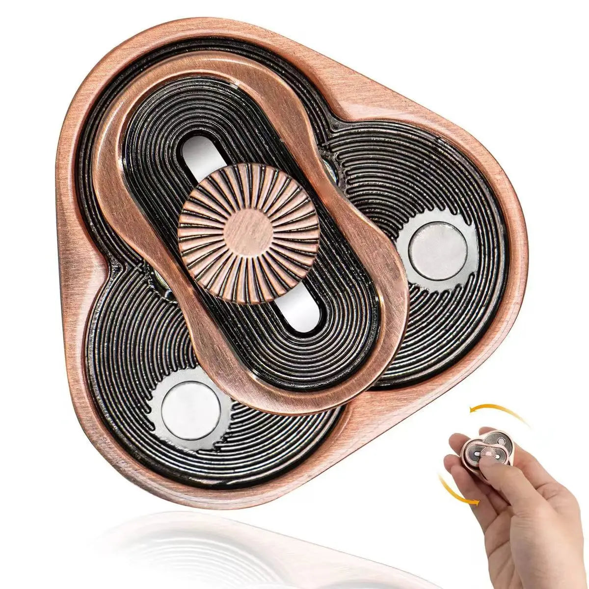Triangle Magnetic Fidget Slider for Adults EDC Metal Fidget Toy Hand Spinner for Autism Sensory Toys Anxiety Stress Relief Toys