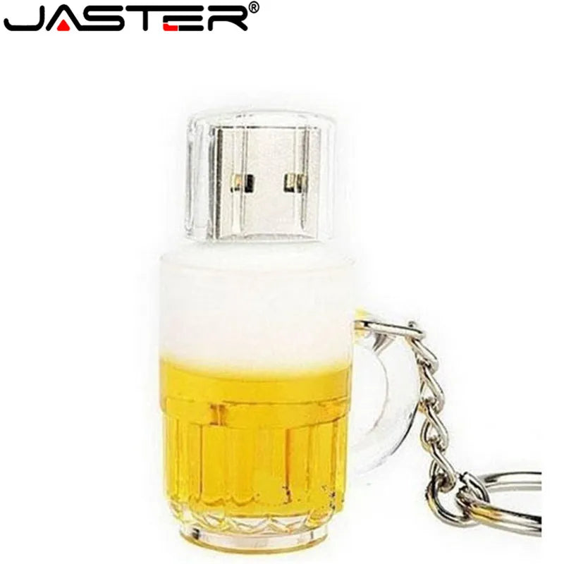 Special Beer Mug Model Usb Flash Drive Beer Glass Pendrive 8Gb 16Gb 32Gb 64Gb Memory Stick Pen Drive USB 2.0 Thumb Drive