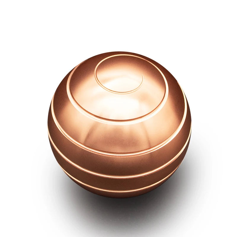 Adult Desktop Stress Relief Metal Toy Aluminum Alloy Decompression Hypnosis Rotary Gyro Fingertip Toy Kinetic round Spinner Gift