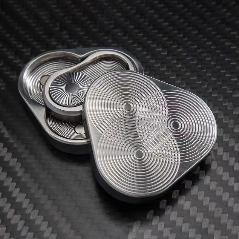 Triangle Magnetic Fidget Slider for Adults EDC Metal Fidget Toy Hand Spinner for Autism Sensory Toys Anxiety Stress Relief Toys