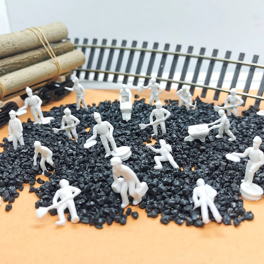 Ho Scale Train Working Figure Mode Miniature Workers with Tools for Railway Building Scenery Layout Toys Architecture