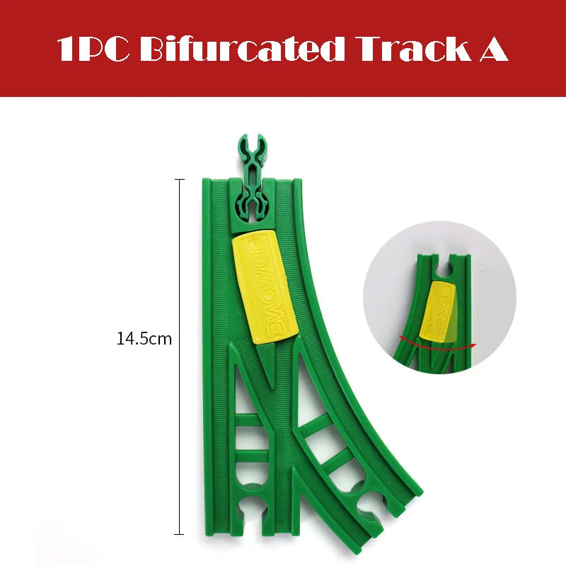 New Wooden Train Track Beech Wooden Railway Tracks Accessories Fit for All Brands Wood Tracks Educational Toys for Kids Gift