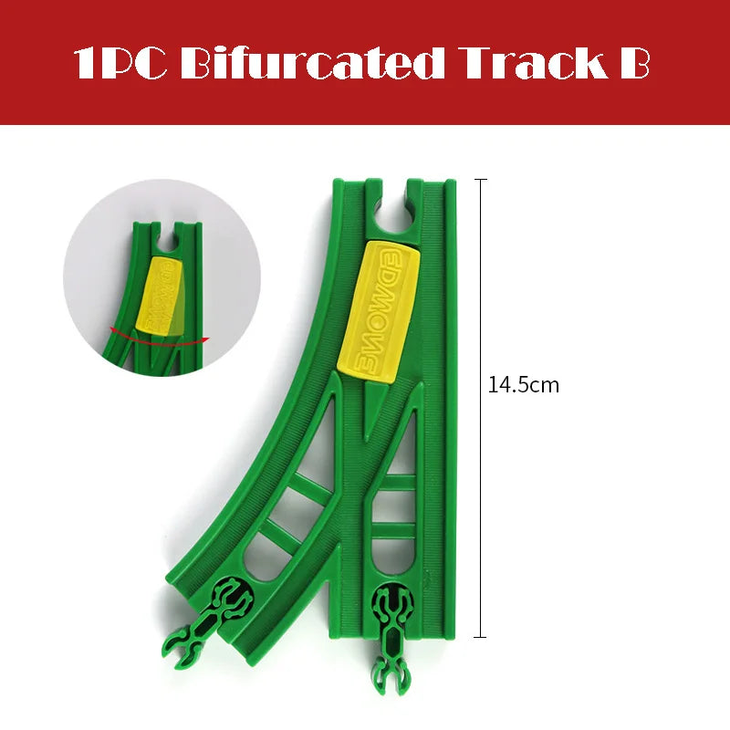 New Wooden Train Track Beech Wooden Railway Tracks Accessories Fit for All Brands Wood Tracks Educational Toys for Kids Gift
