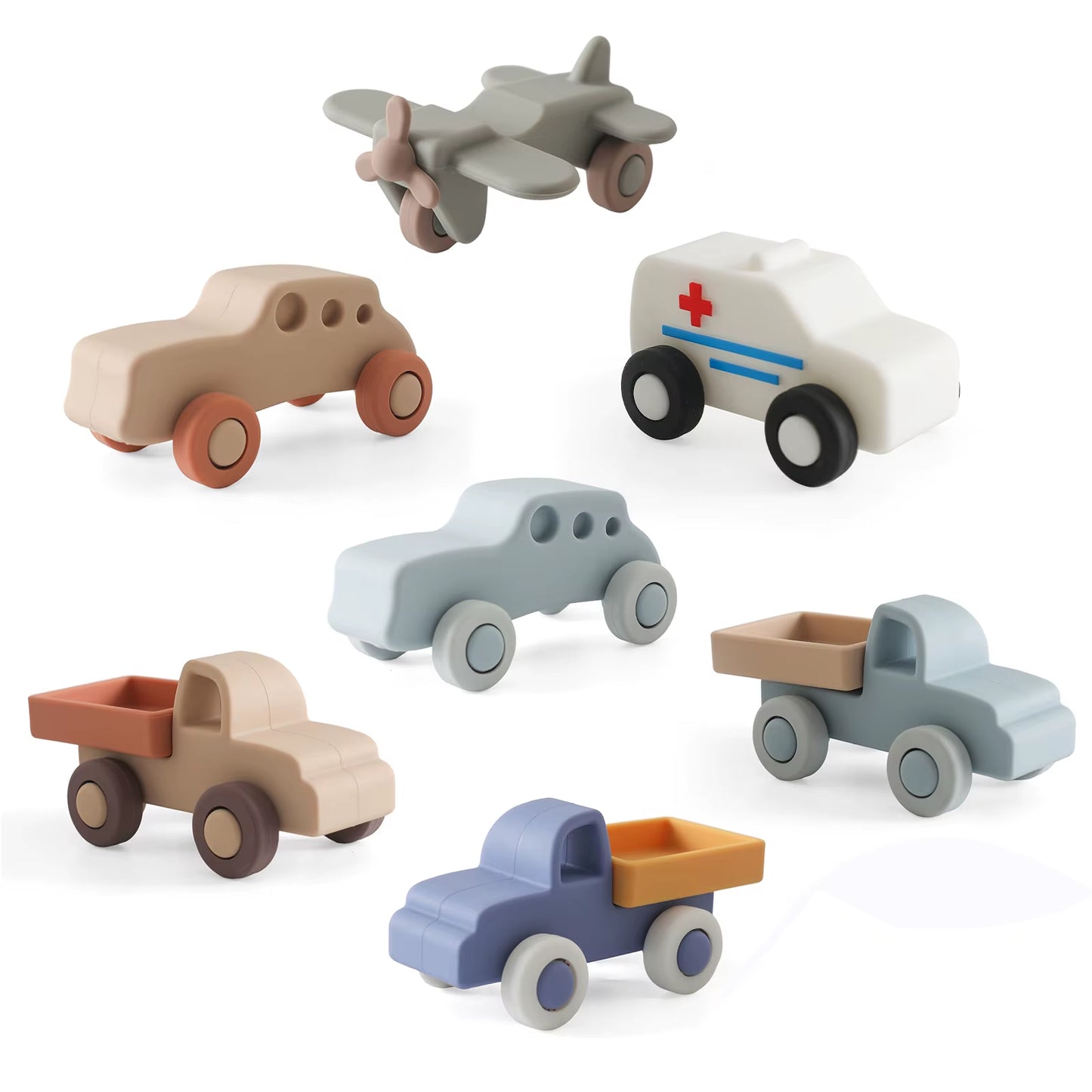 Baby Silicone Car Toys Montessori Baby Things Silicone Baby Teether Toy Car 0 12 Months Newborn Educational Toy Silicone Blocks