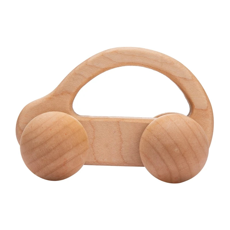1Pcs Baby Wooden Toys Beech Wood Van Blocks Cartoon Car Montessori Educational Toys Boy Girl Baby 0-12 Months Toys Newborn Gifts