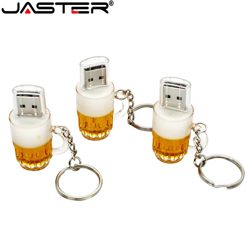 Special Beer Mug Model Usb Flash Drive Beer Glass Pendrive 8Gb 16Gb 32Gb 64Gb Memory Stick Pen Drive USB 2.0 Thumb Drive