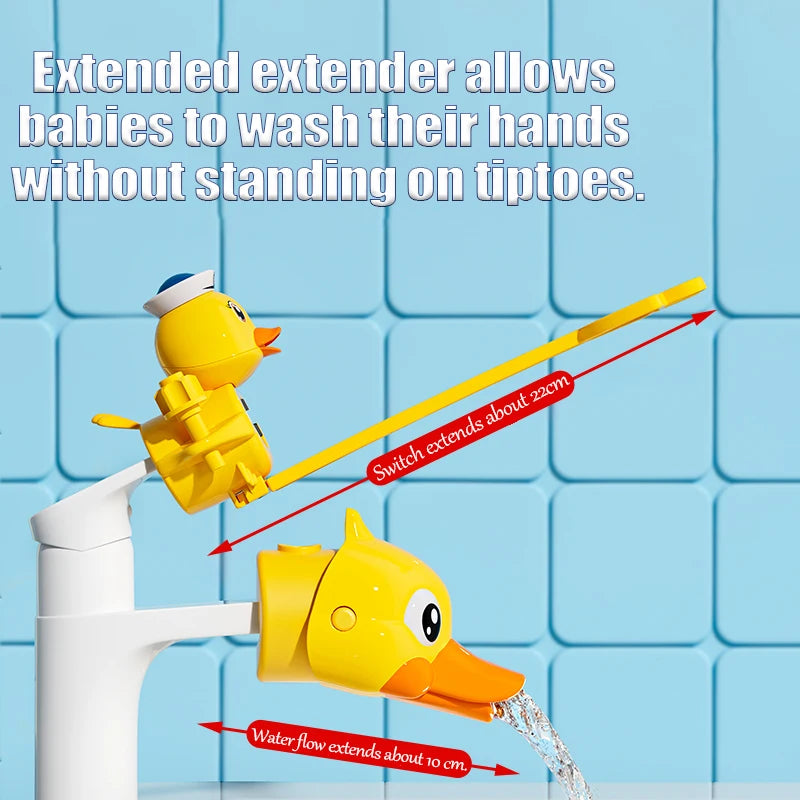 Children Cartoon Faucet Extender Bath Toys Kids Hand Washing in Bathroom Sink Accessories Baby Toys for Bathroom Water-Saving