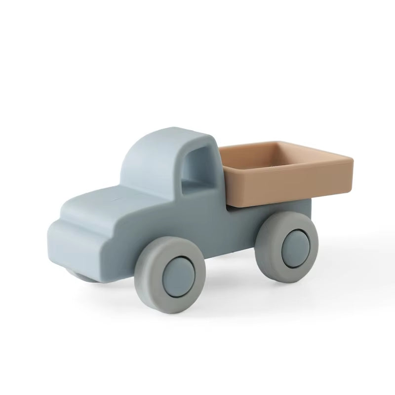 Baby Silicone Car Toys Montessori Baby Things Silicone Baby Teether Toy Car 0 12 Months Newborn Educational Toy Silicone Blocks
