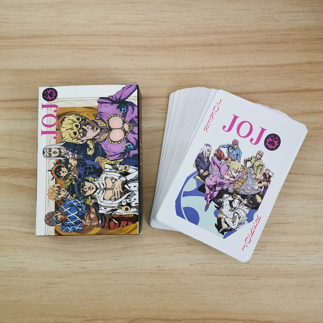 Cosplay Board Game Cards Joseph Joestar Kujo Jotaro Josuke Hardcover Poker Toy Gift with Box