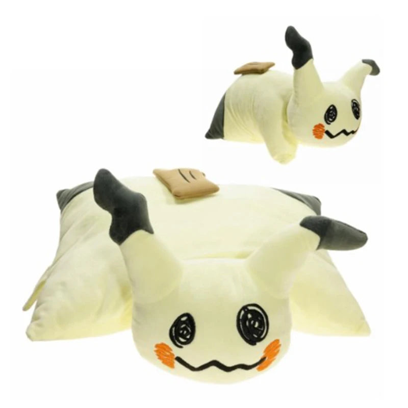 Pokemon Plush Kawaii Mimikyu Pillow Stuffed Toys Cartoon & Cute Throw Pillow Birthday Gift for Kids Friends Home Decoration