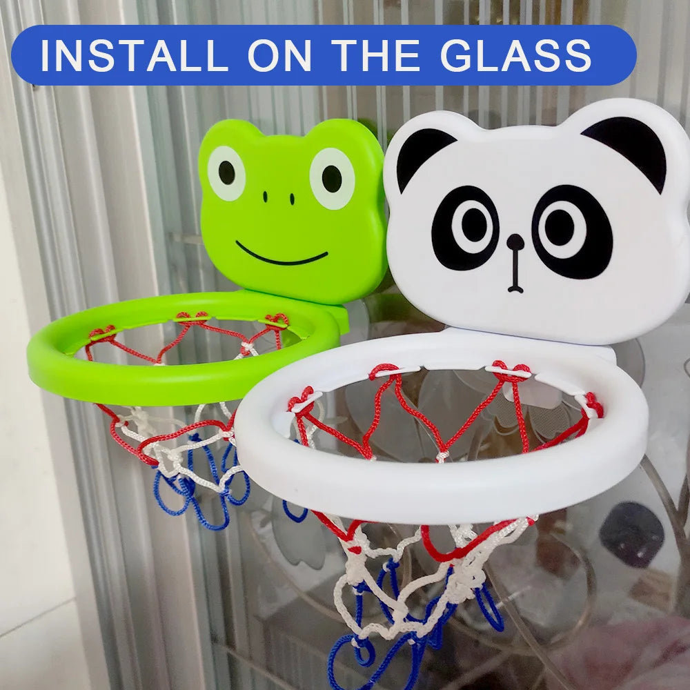 Baby Bath Toys Suction Cup Shooting Basketball Hoop with 3 Ball Bathroom Bathtub Shower Kid Play Water Game for Children