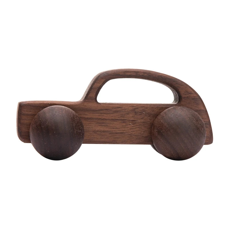 1Pcs Baby Wooden Toys Beech Wood Van Blocks Cartoon Car Montessori Educational Toys Boy Girl Baby 0-12 Months Toys Newborn Gifts