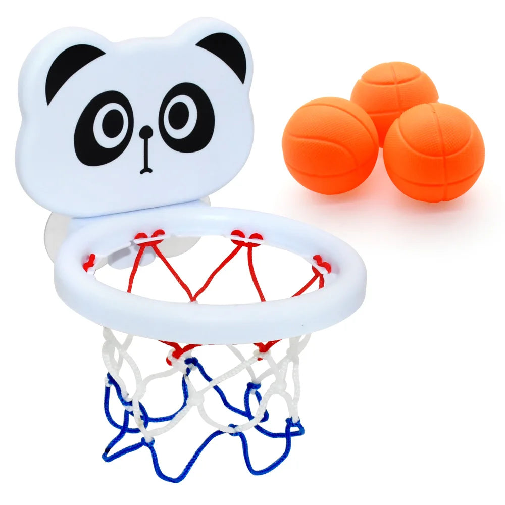 Baby Bath Toys Suction Cup Shooting Basketball Hoop with 3 Ball Bathroom Bathtub Shower Kid Play Water Game for Children
