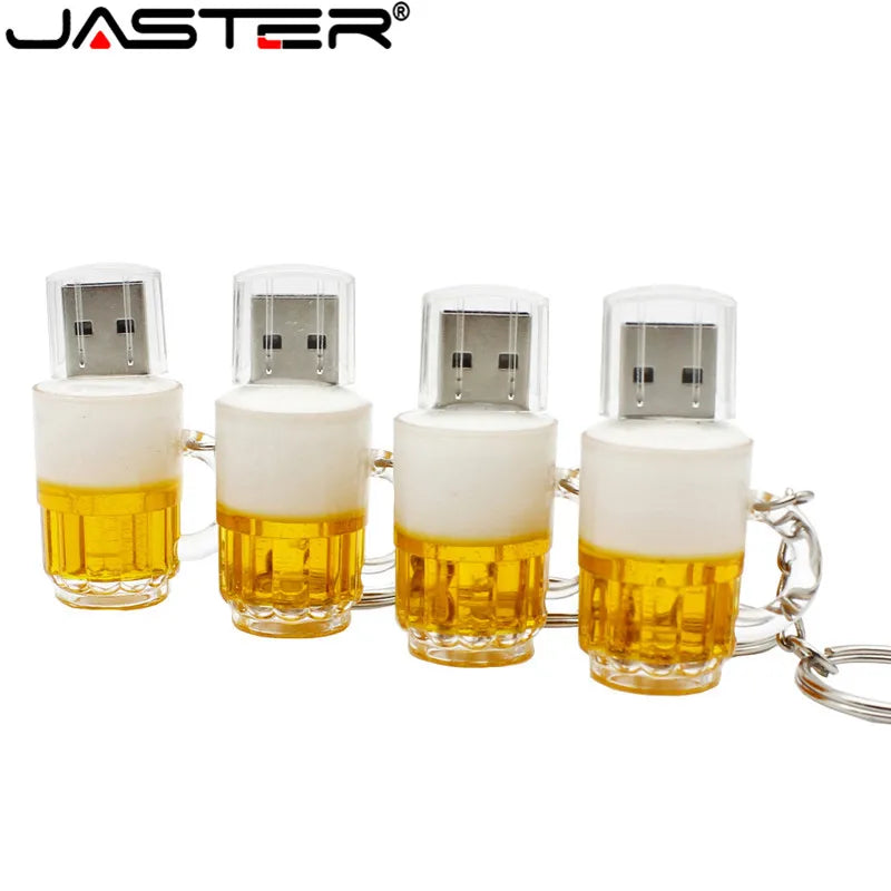 Special Beer Mug Model Usb Flash Drive Beer Glass Pendrive 8Gb 16Gb 32Gb 64Gb Memory Stick Pen Drive USB 2.0 Thumb Drive
