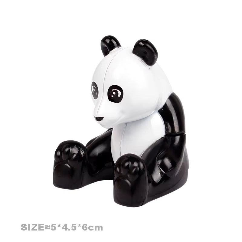 Big Size Building Blocks Cat Dog Pig Rabbit Model Accessories Compatible Bricks Farm Animals Set Assemble Education Toys for Kid