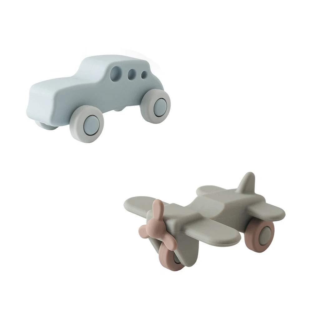 Baby Silicone Car Toys Montessori Baby Things Silicone Baby Teether Toy Car 0 12 Months Newborn Educational Toy Silicone Blocks