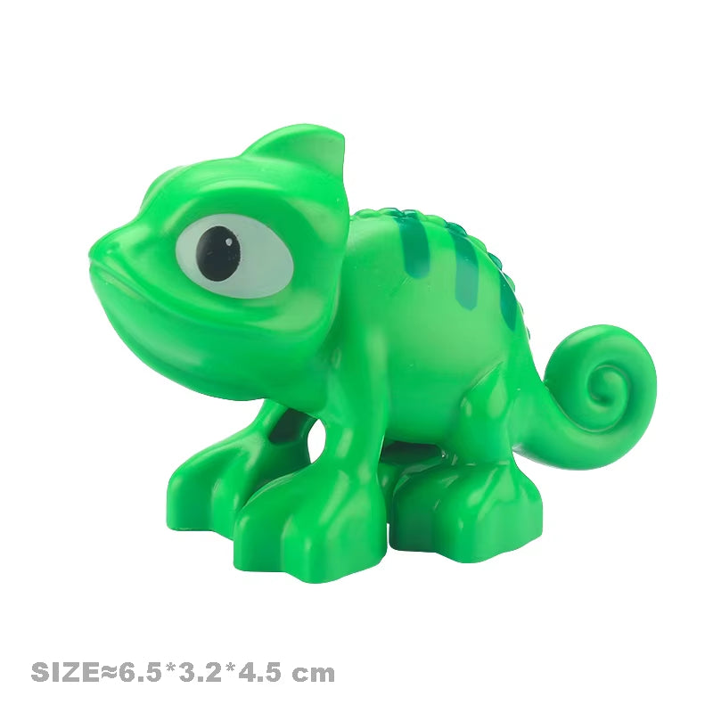 Big Size Building Blocks Cat Dog Pig Rabbit Model Accessories Compatible Bricks Farm Animals Set Assemble Education Toys for Kid