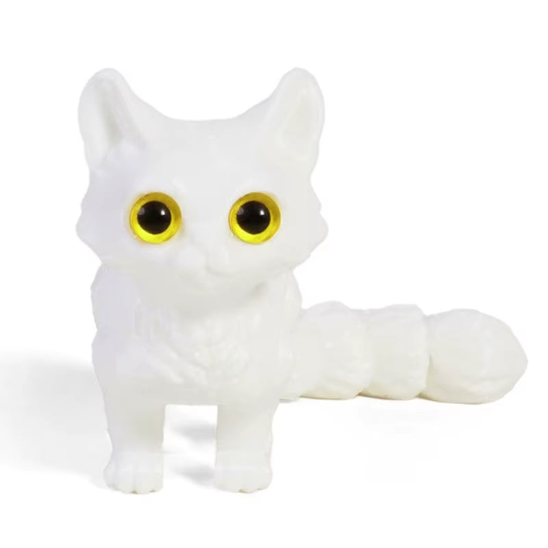 3D Printed Cute Cats Movable Joint Fidget Toys Stress Relief Decompression Desktop Ornament Kid Figure Toy for Adults Kids Gift