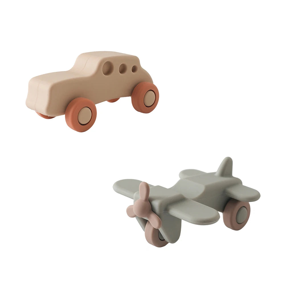 Baby Silicone Car Toys Montessori Baby Things Silicone Baby Teether Toy Car 0 12 Months Newborn Educational Toy Silicone Blocks
